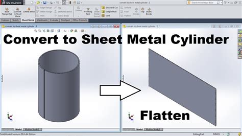 sheet metal part|solidworks convert to sheet metal.